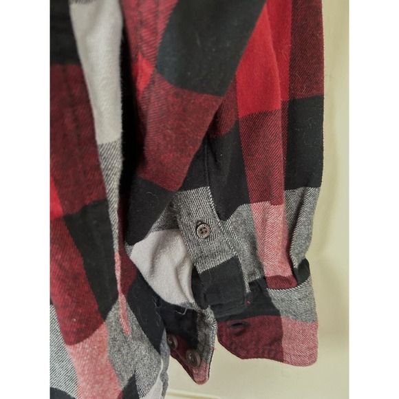 Men’s Red Head Brand Co. XL/TG Red/Blk./Gray Flannel Button Up Long Sleeve Shirt - Picture 6 of 6